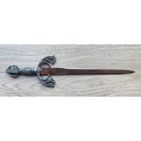 Other - Vintage Toledo Spain Miniature Sword Rapier Dagger 10" Ornate Letter Opener